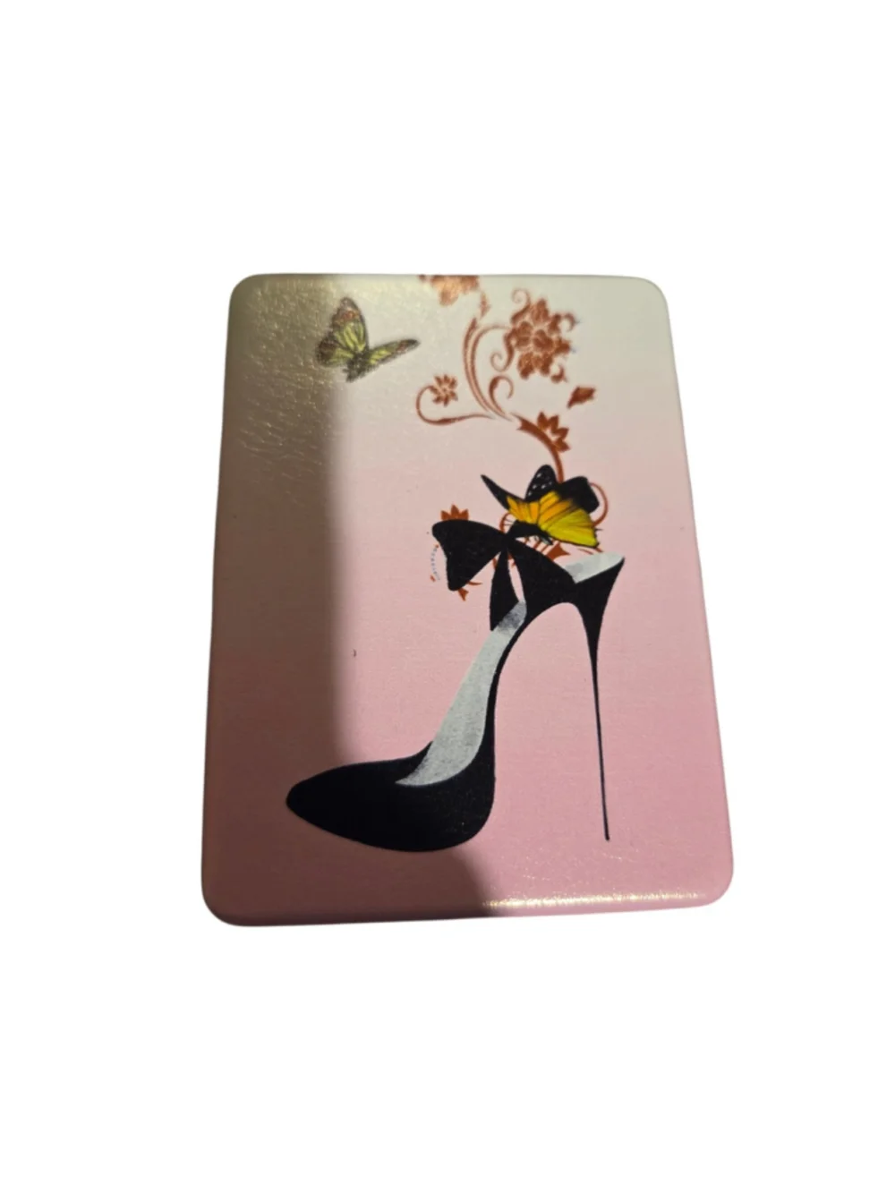 Compact Mirror One Size Pink Black